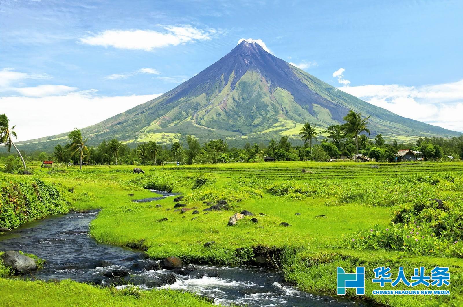 菲律宾吕宋岛南端马荣火山 mayon volcano22日大规模喷发 持续更新ing