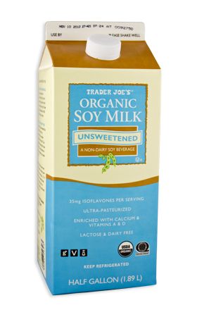 organic soy milk 有机豆奶,这款是不甜的,可是奶香味超浓,大!推!