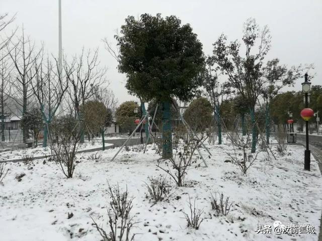 登高望远天中山，雪后的汝南格外美